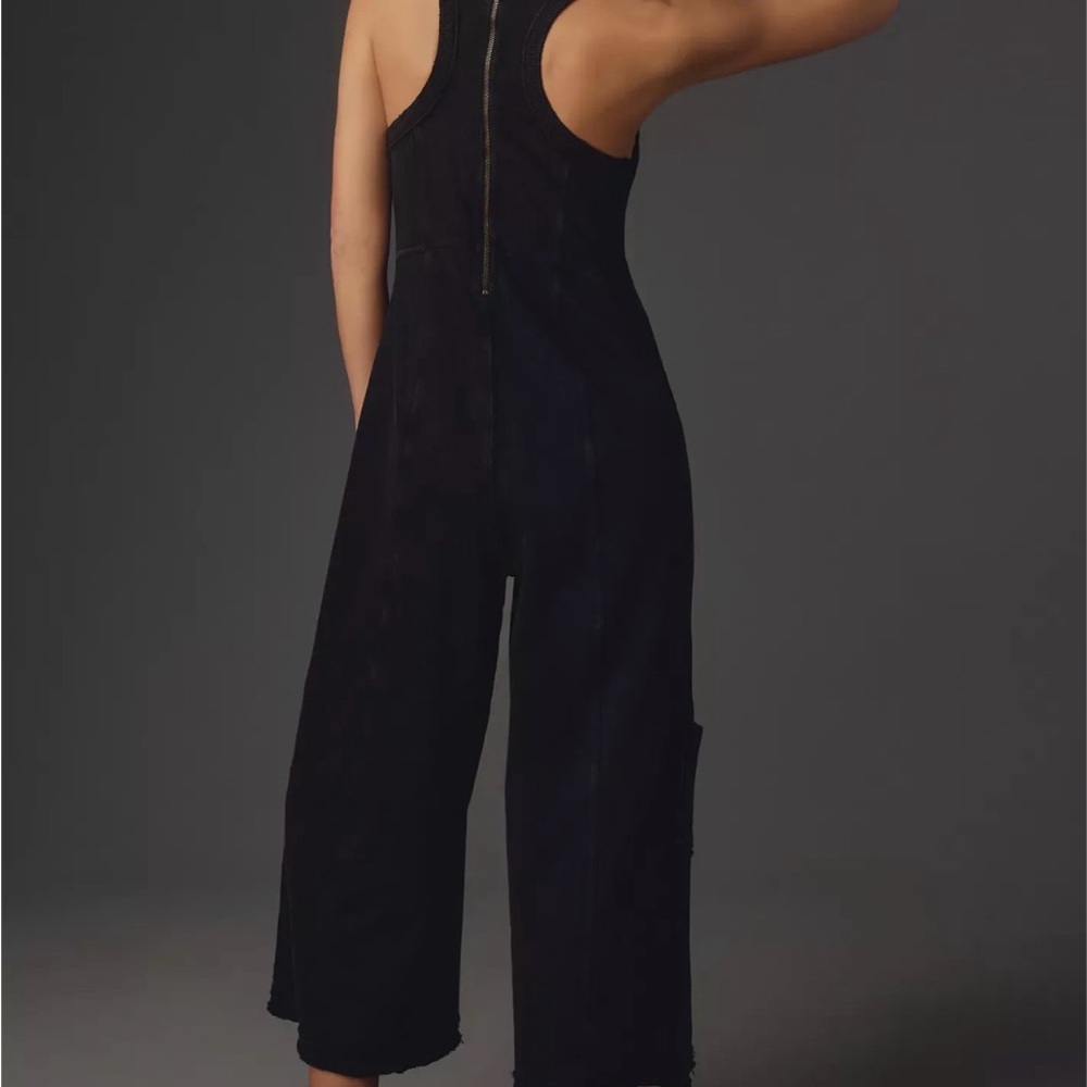 Black Denim Jumpsuit 3X